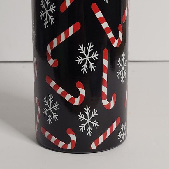 20oz Thermal Cup with Candy Cane & Snowflake Design - Picture 4 of 13